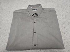 Dolce & Gabbana Martini Gray Button Up Long Sleeve Dress Shirt SZ 16 1/2-42