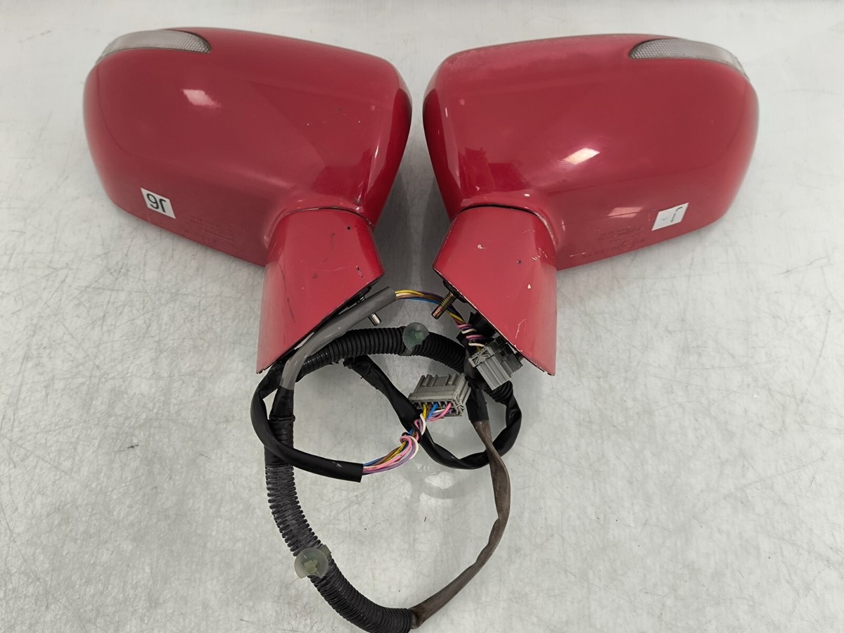 JDM Honda Jazz Fit GD1 GD2 GD3 RED Side Mirrors AUTO FLIP With