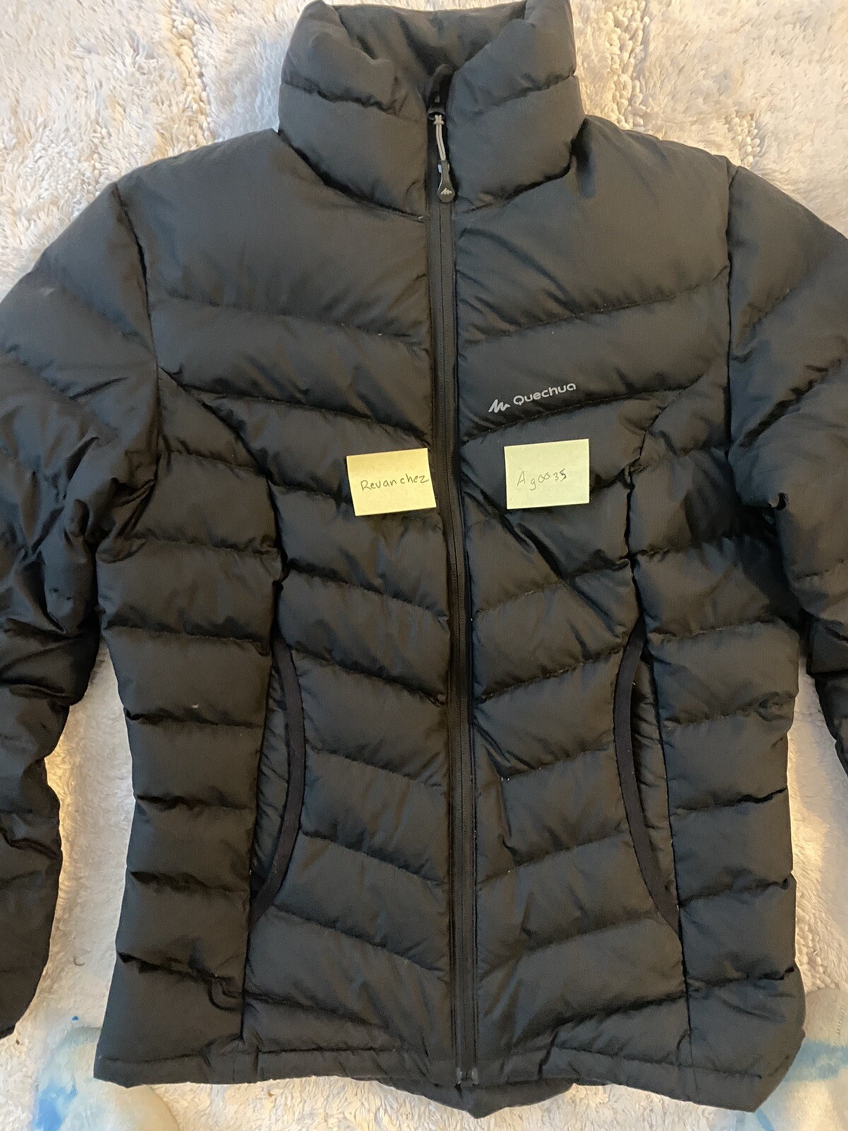 Decathlon Woman's Trek 500 Down Puffer Jacket Black S… Gem