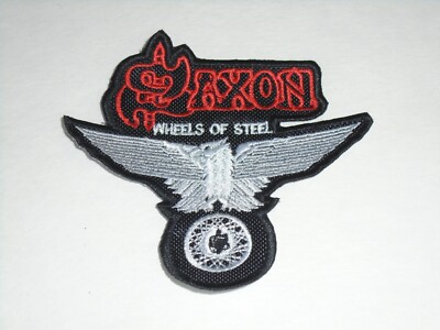 SAXON WHEELS OF STEEL EMBROIDERED PATCH