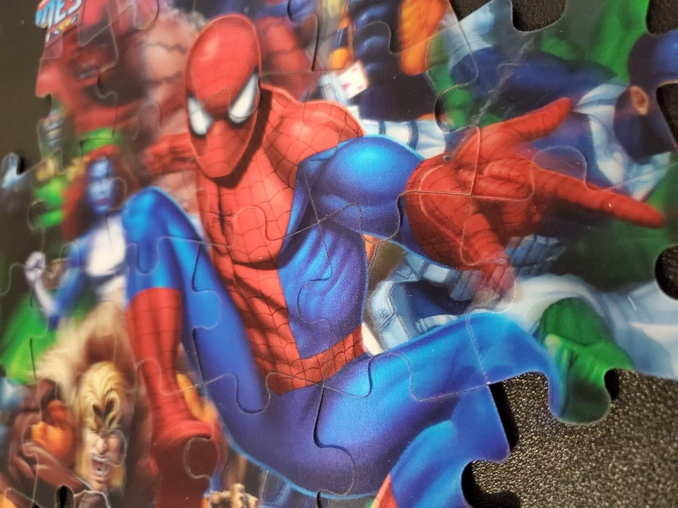 Marvel Heroes Super 3D 5 Puzzle Pack, Spiderman, Avengers, XMen, Hulk + Completo Foto 4 de 4