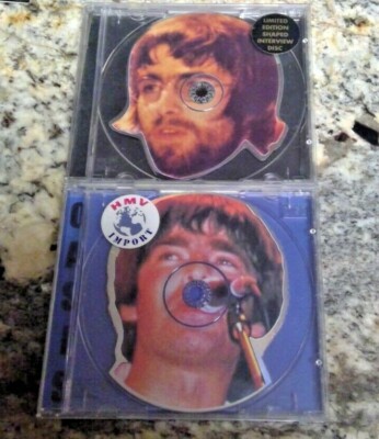 Oasis 1994 RARE Liam & Noel Interview CD SINGLES Shaped Oasis 1994 RARE Liam & Noel Interview CD SINGLES Shaped