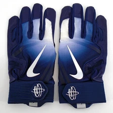 Nike Huarache Elite Batting Gloves Men's Large Navy/Chrome
