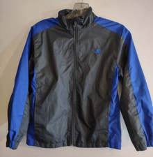 Starter Youth Lightweight Gray Blue Spring Full Zip Jacket Size M 8