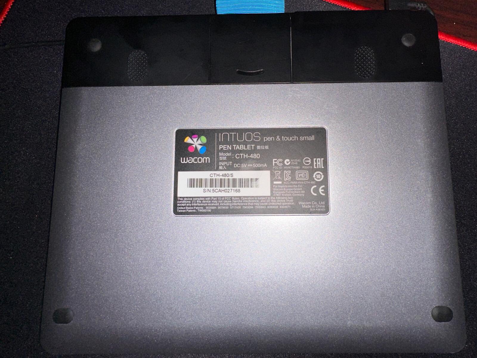 Wacom Intuos CTH-480 Pen & Touch Small Graphics Tablet ONLY NO PEN OR CABLE