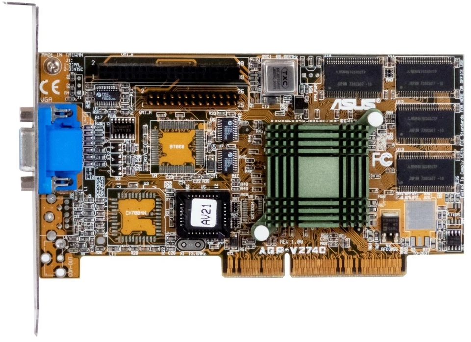 Scheda Grafica ASUS INTEL 740 8MB AGP-V2740 AGP D-Sub 64-bit Directx: DX3/5 - Immagine 2 di 2