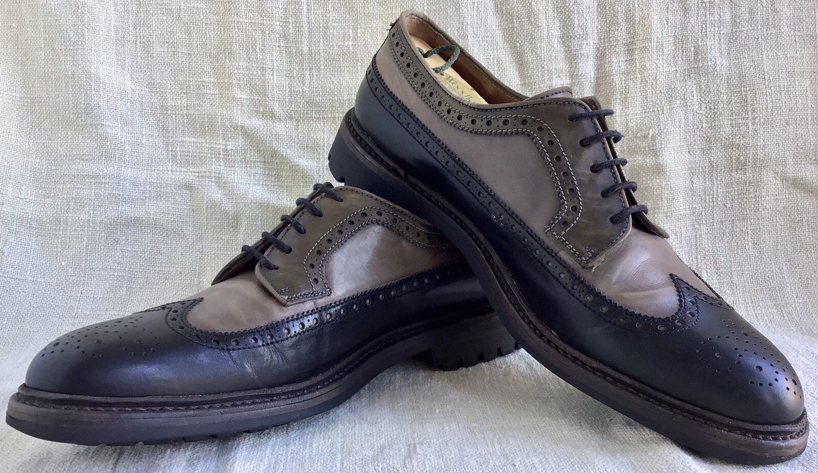 SAOLA Lottusse uomo bicolore Walton Longwing Derby suola in gomma UK 10 US 10 5