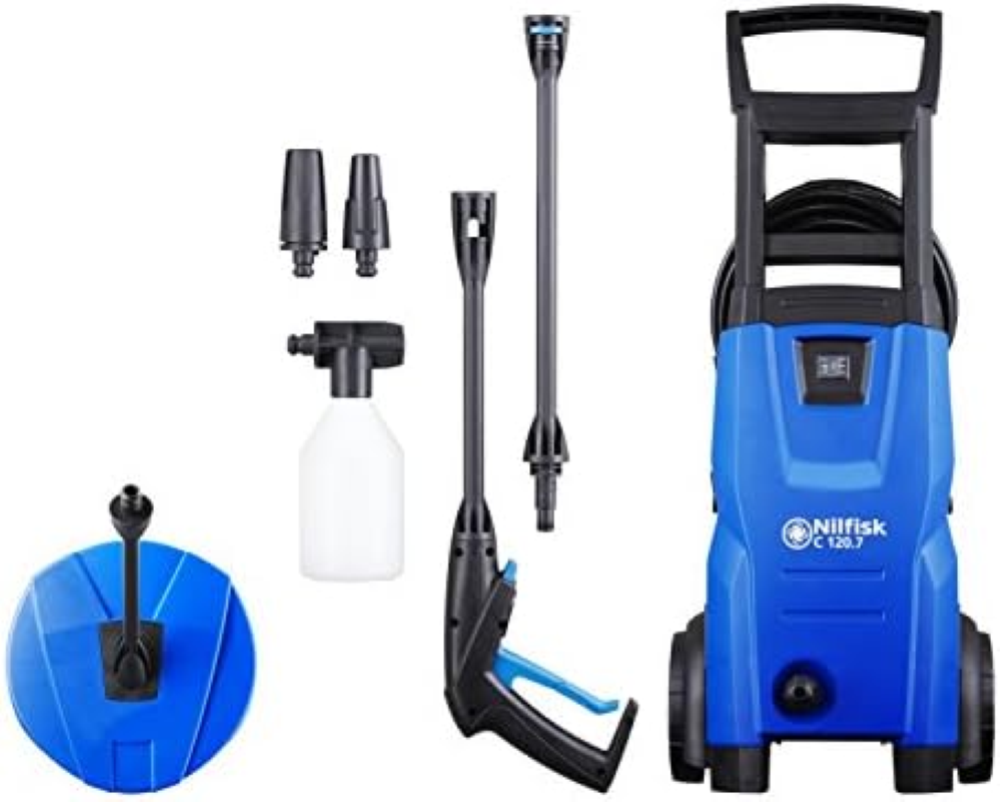 Nilfisk C 120.7-6 PC EU Verticale Elettrico 440l/h 1400W Nero, Blu idropulitrice