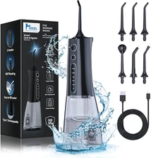 Water Dental Flosser Display Cordless Teeth Cleaning  5 Modes Oral Irrigator