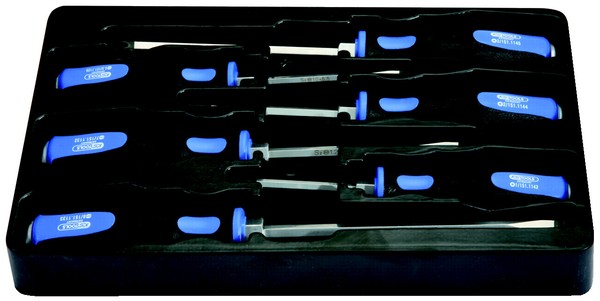 KS Tools Ergotorquemax Schlagkappen-Schraubendreher-Satz, 6-Tlg. Schlitz, PZ (15-image