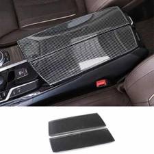 For BMW 5 Series 2018-2022 ABS Carbon Fiber Car Armrest Box Cover Trim Protector
