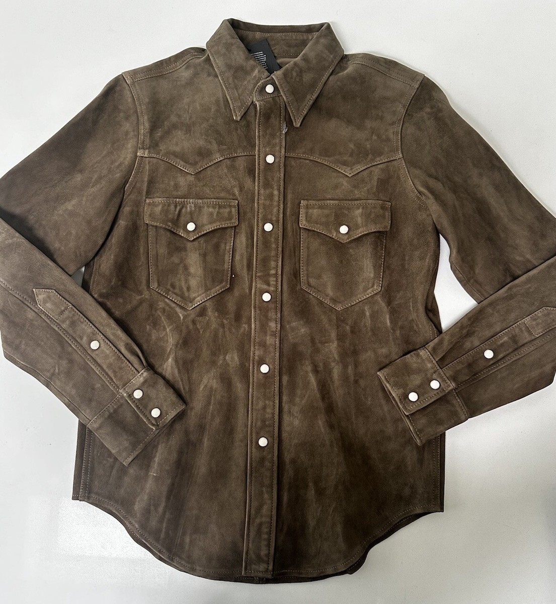 Buck Mason Russet Mojave Brown Suede X Small UK