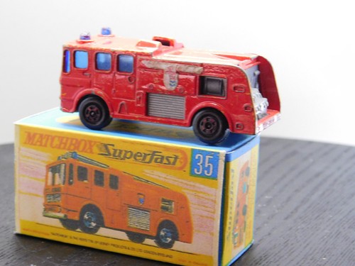 Camión de Bomberos Lesney Matchbox Serie Nº 35 A Merriweather Con Caja Repro - Imagen 6 de 7