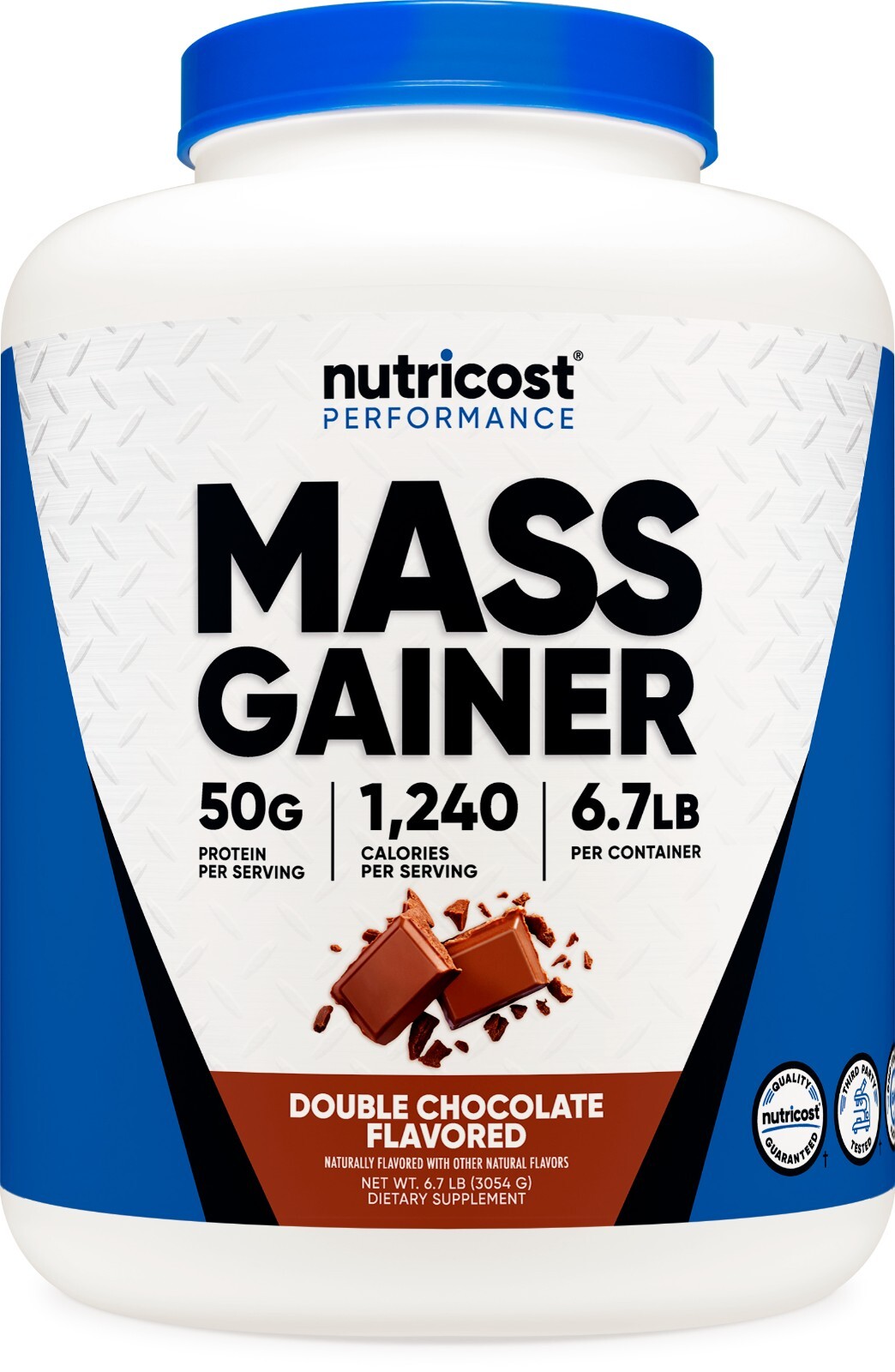 Nutricost Mass Gainer с двойным шоколадным вкусом, 6,7 фунта, 50 г белка