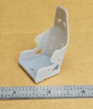 3D RESIN PRINTED 1/18 SCALE ALUMINUM RACING SEAT DRAG DIRT TRACK 