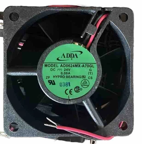 Ventola ADDA DC 24V 60x60x25mm 2 Fili - AD0624MX-A70GL - 24Vdc 0,08A new