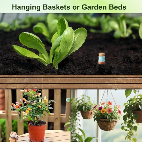 Plant Watering Globes 4 Pack Terracotta Pots Self Watering Pots Slow Release O - Picture 7 of 9