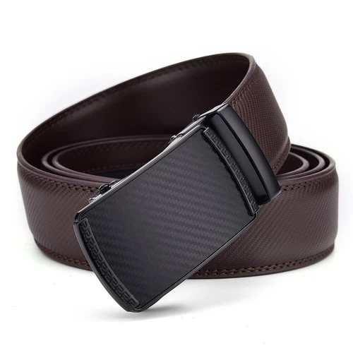 PUMA Cintura uomo pelle italiana cintura vera nuova fibbia scorrevole pantalone nero marrone marrone marrone