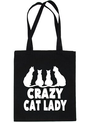 Lustige Einkaufstasche Crazy Cat Lady Kätzchen fürs Leben Damen Geschenk
