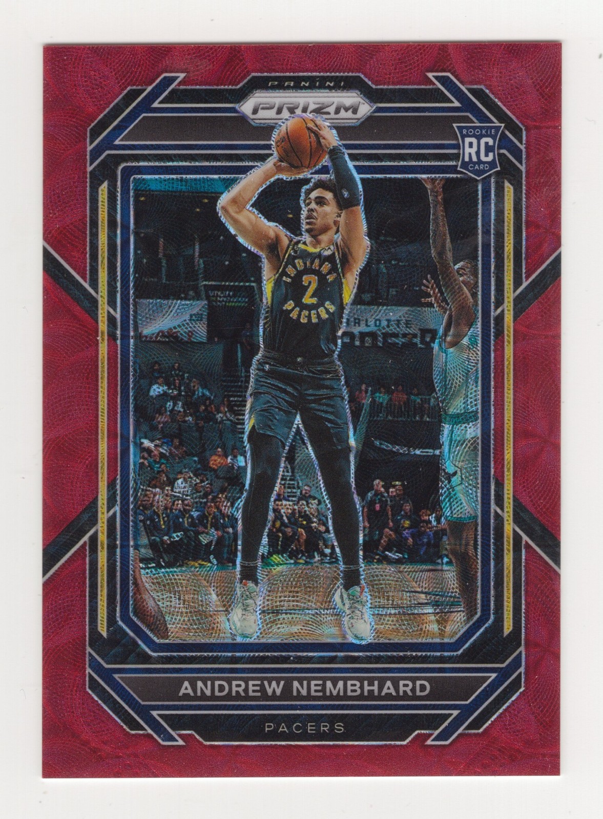 2022-23 Panini Prizm Andrew Nembhard #227 Prizms Choice Red 53/88 RC Pacers