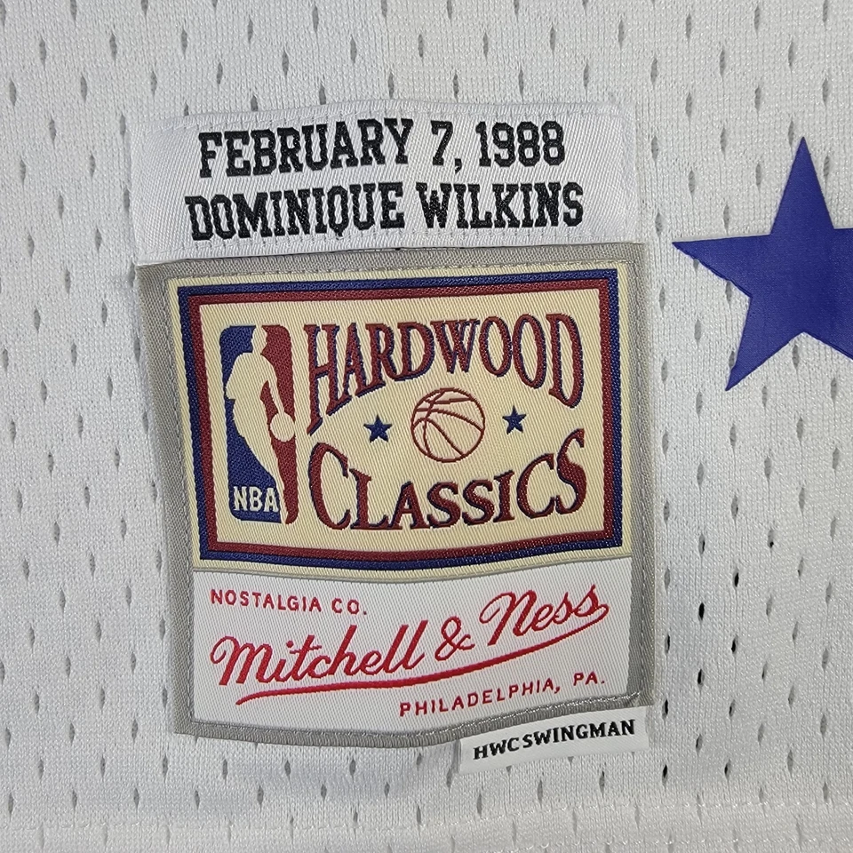 Camiseta Mitchell & Ness Dominique Wilkins 1988 NBA All Star para hombre talla grande nueva Foto 2 de 4