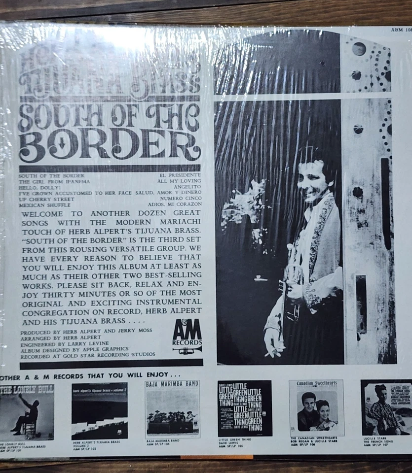 Herb Alpert's Tijuana Brass South Of The Border (Vinyl LP 1964) Foto 2 de 4