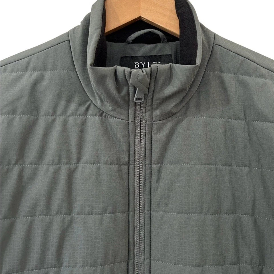 BYLT Basics men's Harbor Jacket M grey packable puffer quilted casual outdoor - Image 3 of 4