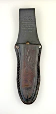 Custom Leather Craft Belt Knife Sheath Model 767 - Fits 5" Blade
