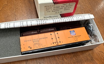 Intermountain HO Kit 40509-35 Steel Side Ice Bunker PFE Overland Herald 46604 NY
