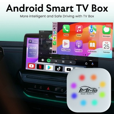 AI Box Wireless CarPlay & Auto Adapter, Android 12 Built in Youtube,Netflix,HDMI