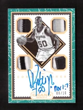 2016-17 Grand Reserve David Robinson Cornerstones Quad Jersey Patch Auto 08/10