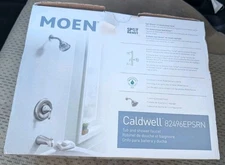 MOEN Caldwell 82496EPSRN Tub & Shower Faucet Set VALVE INCLUDED - New Open Box