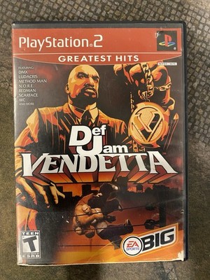 Def Jam Vendetta Sony PlayStation 2 PS2 2003 CIB Tested Worn Box Art