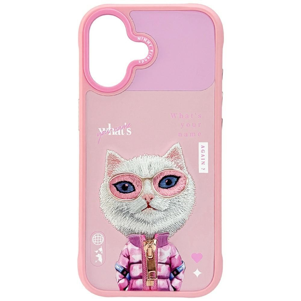 Nimmy Cool & Cute 2.0 White Rich & Beauty Cat Case with MagSF for iPhone 17