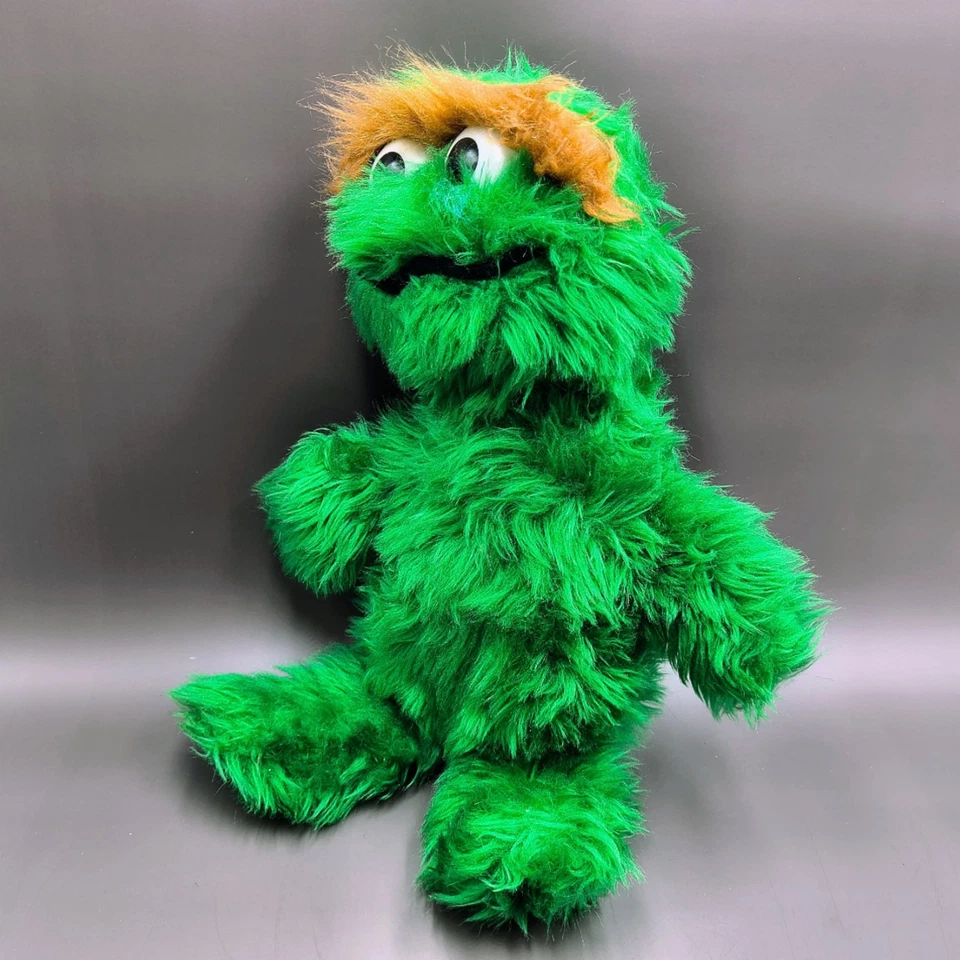 Vintage Knickerbocker Oscar Grouch Stuffed Animal Sesame Street 16 inch - Image 4 of 4