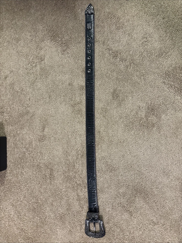 Cinturón b.b simon 3000 TALLA XL 36 Damas Negro Estrás calidad bling Foto 2 de 3