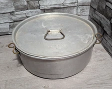 READ U.S. Military 12" Field Cooking Mess Pot WW2 1944 S.S. Mfg Co w/Lid