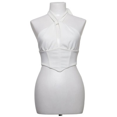 Love Triangle, Neckholder Top, Größe: XS, Weiß, Elasthan/Polyester #SSl