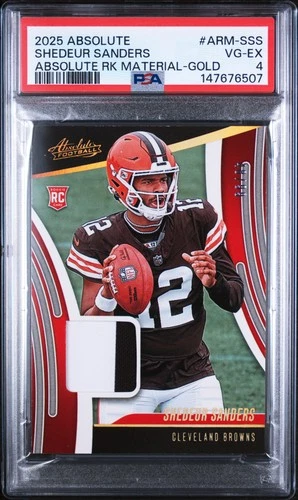 2025 Panini Absolute Shedeur Sanders Gold (RAW)