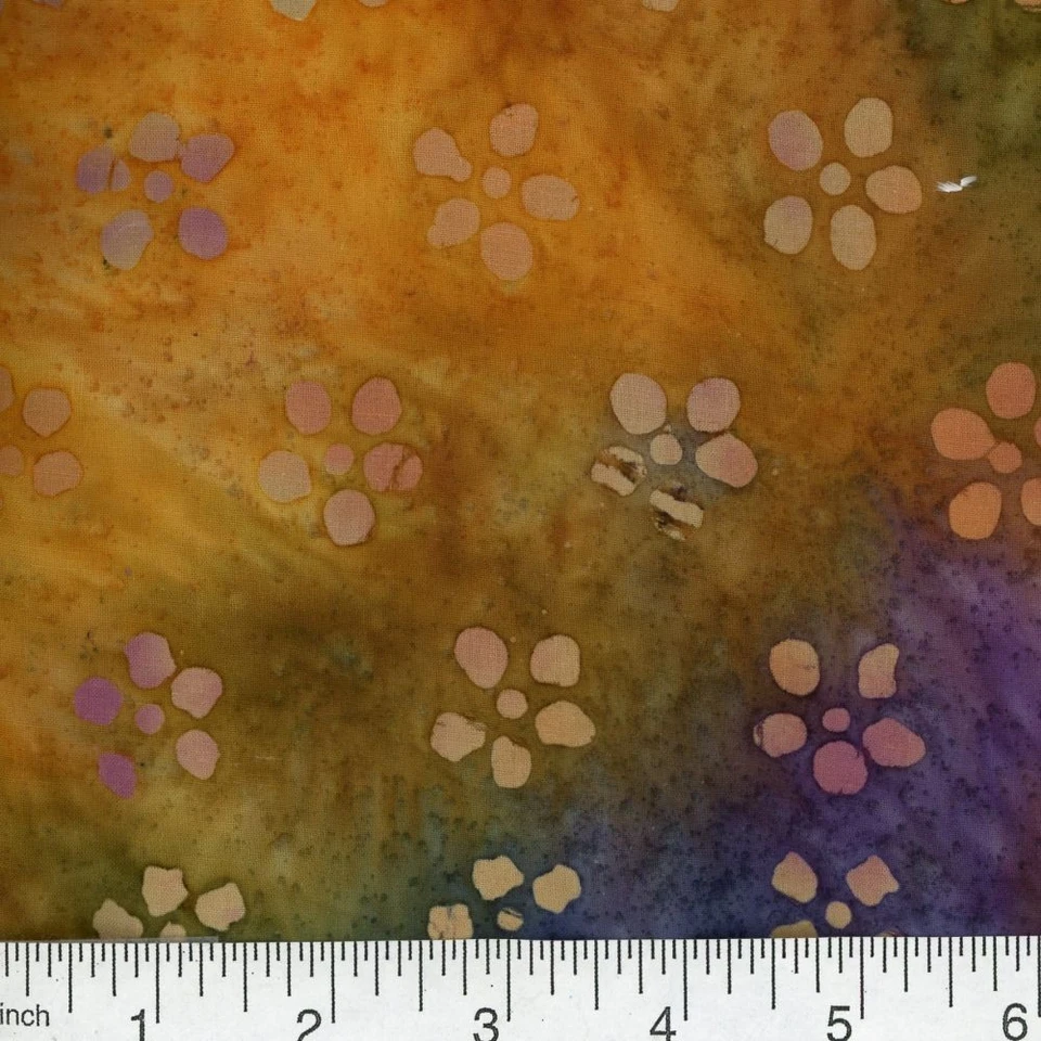 6 yds Batik 100% Cotton Print Fabric - Multicolor - Image 2 of 2