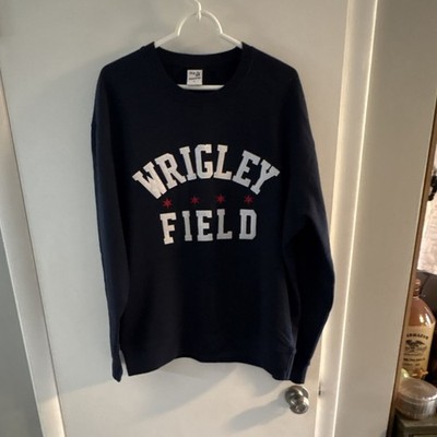 Thirty Five 55 Apparel Wrigley Field Fleece Crewneck Sweatshirt Navy L