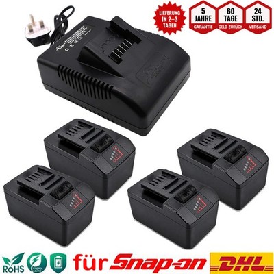 18V 4Ah Akku Für Snap-On CTB8185 CTB8187 CTB7185 CT8850 CT7850 CTC720 Ladegerät