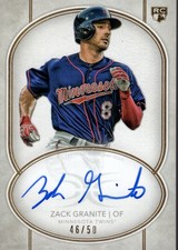 2018 Topps Definitive Collection Rookie Autographs #DRAZG Zack Granite Auto /50