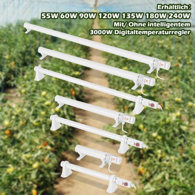 Gewächshausheizung Gewächshaus Temperaturregler Elektrische Stabheizung 55W-240W