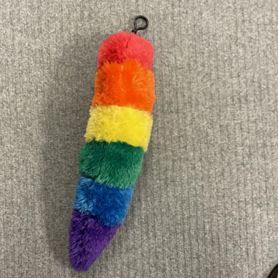 Animal Peludo Cola Larga Arco Iris Disfraz de Cosplay Unisex Tupido Peluche Accesorio 20” Foto 4 de 4