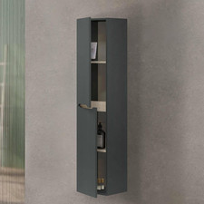 - Mobile Colonna Williamsburg, Pensile Bagno Sospeso a 2 Ante, Armadio Alto, 31X