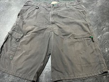 Wrangler Cargo Shorts Mens 38 Gray Performance Hiking Outdoor 10.5  Inseam