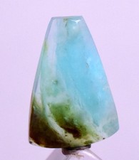 4.5Carats BLUE OPAL CABOCHON Pendant Wrap Caribean Turquoise Color Peru B974