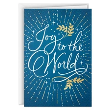 Hallmark Boxed Christmas Cards, Joy to the World 40 Cards and 40 Envelopes Bl...