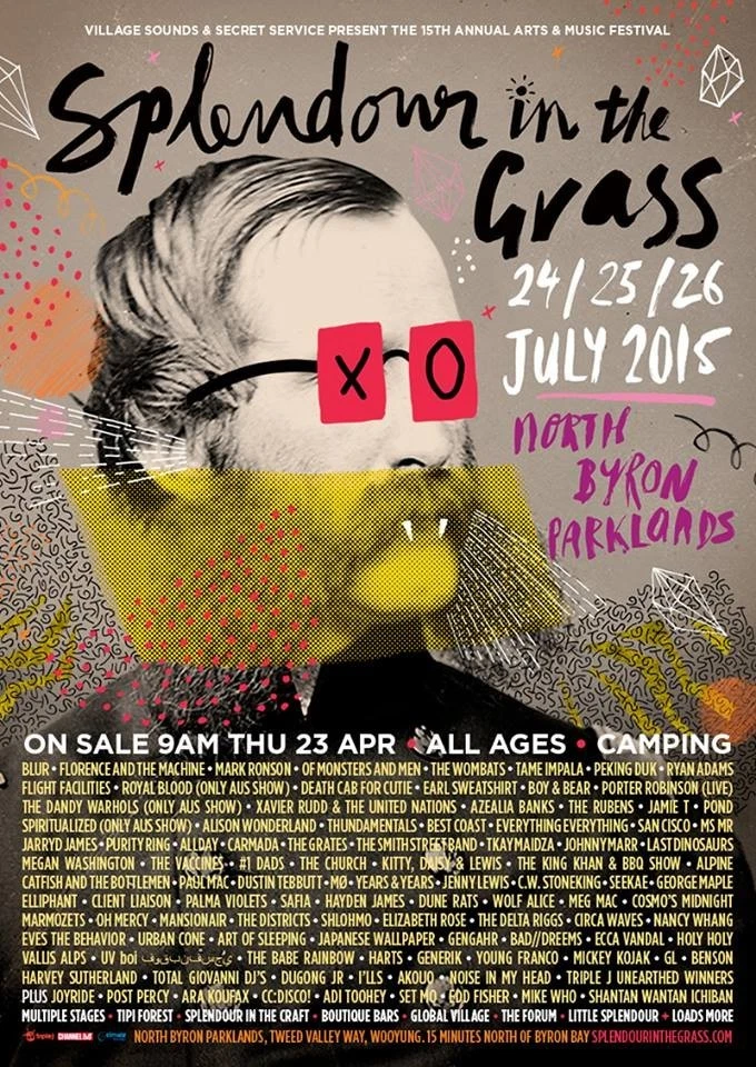 Splendour in the Grass 2015-2016 Music Festival reprint Poster